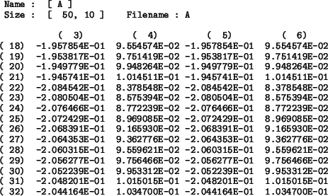 \begin{figure}
\begin{center}\htmlrule\small
{\baselineskip = 1em
\begin{tex2htm...
...034700E-01\end{verbatim}\end{tex2html_preform}}\htmlrule\end{center}\end{figure}
